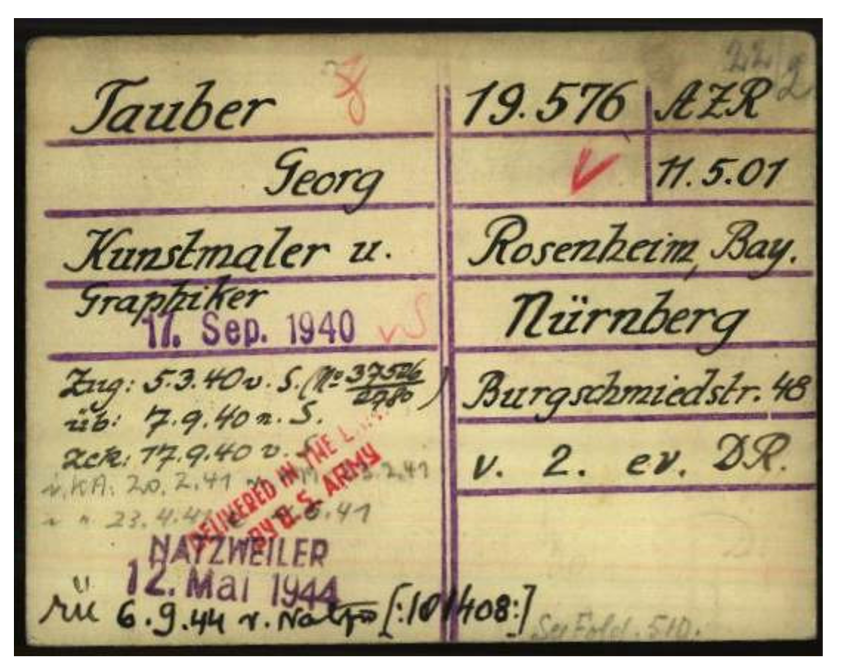 Schreibstubenkarte Georg Tauber zugeschnitten